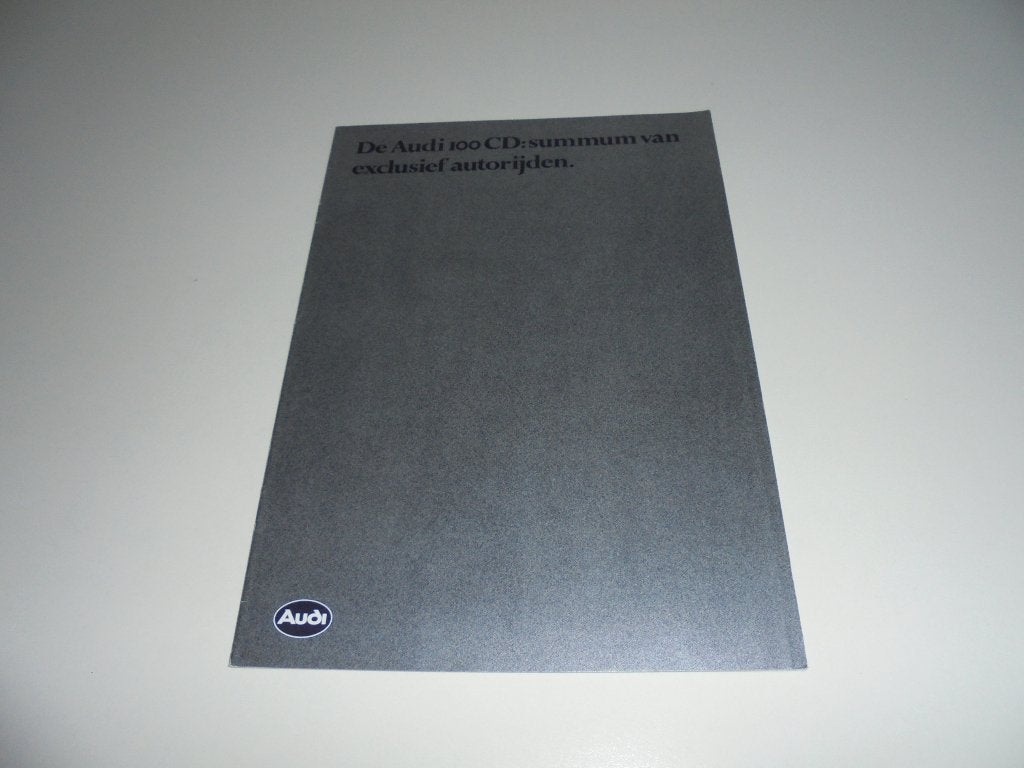 brochure Audi 100 CD  1979, Boeken, Ophalen of Verzenden, Zo goed als nieuw, Audi