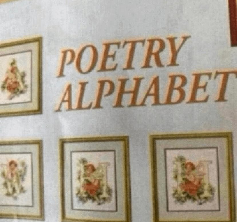 LANARTE LETTERS POETRY DIVERS, Hobby en Vrije tijd, Verzenden, Nieuw, Handborduren, Borduurpakket