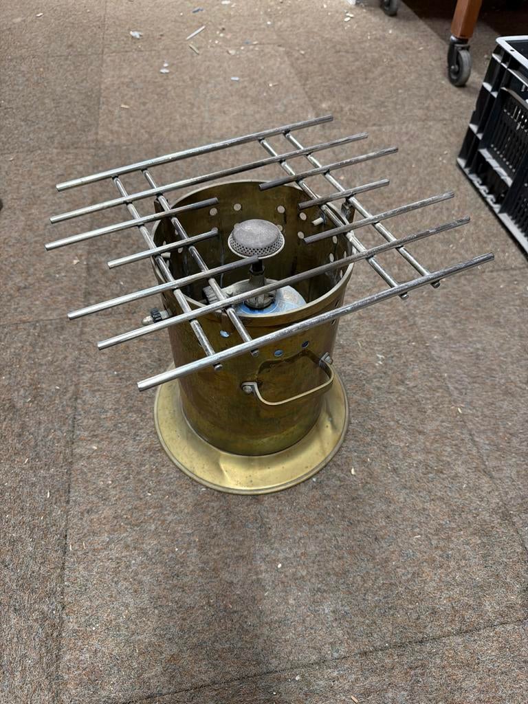 Vintage Gaspit / Camping Kooktoestel met Grill, Ophalen of Verzenden, Gebruikt