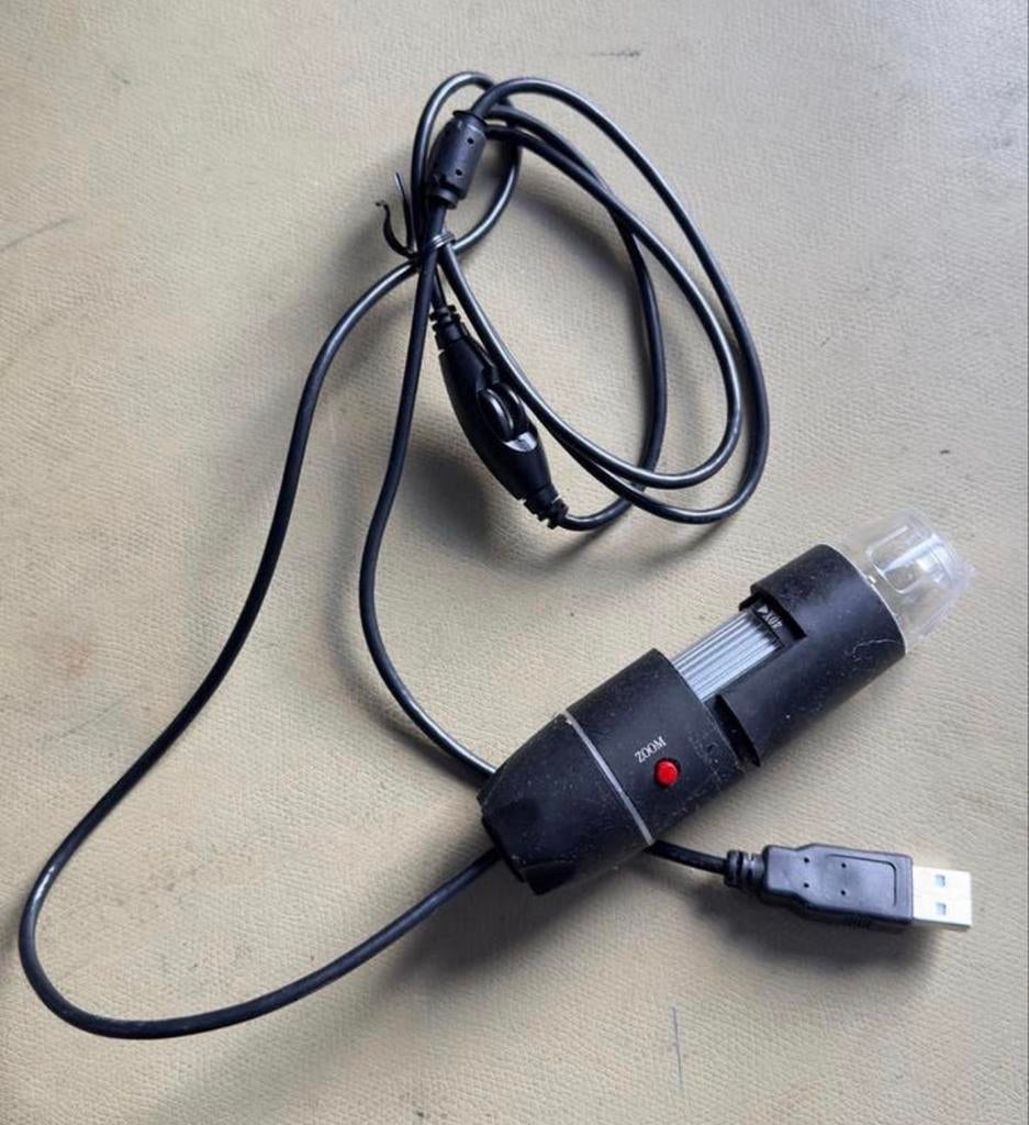 Compacte USB Microscoop voor Hobbyisten en Professionals, Ophalen of Verzenden, Gebruikt, Minder dan 400x, Biologische microscoop