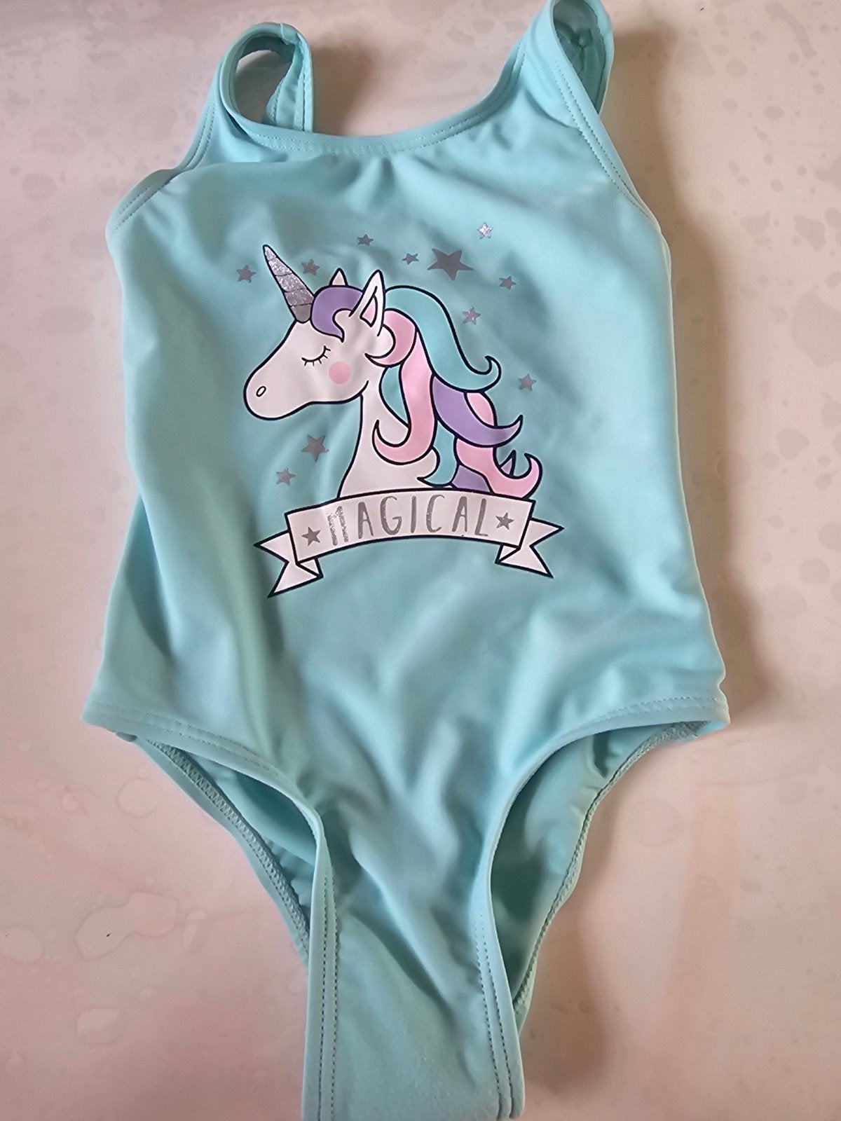 Schattig unicorn badpak voor meisjes - Maat 92, Kinderen en Baby's, Babykleding | Baby-zwemkleding, Gebruikt, Meisje, Badpak, Overige maten