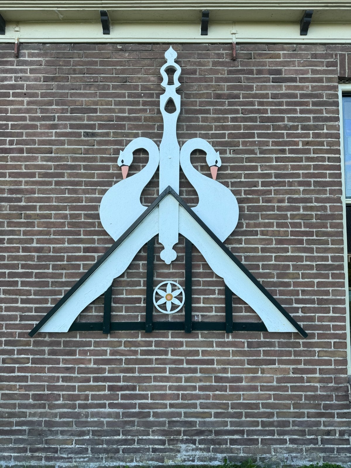Uniek Uilenbord met Zwanenmotief - Handgemaakt, Ophalen