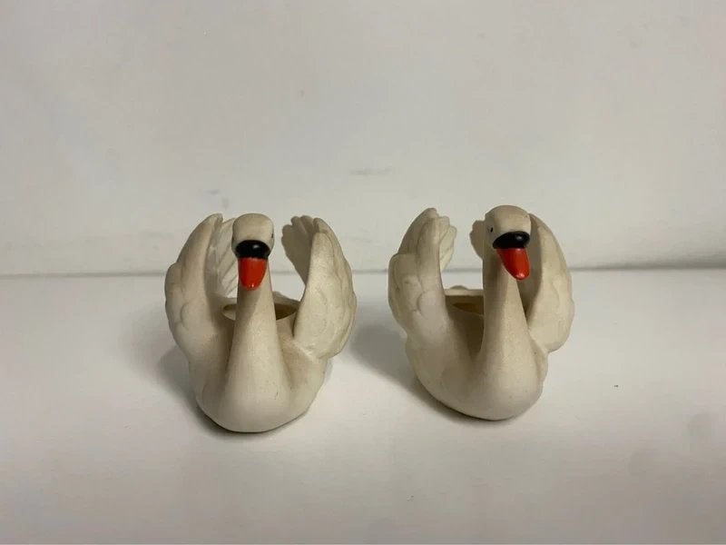 Goebel porseleinen zwaantjes – set van 2, Verzamelen, Beelden en Beeldjes, Ophalen of Verzenden, Gebruikt, Dier