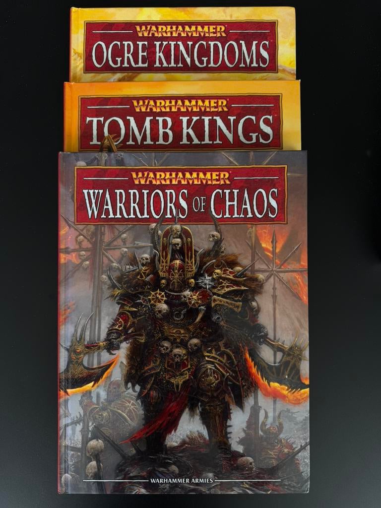 Warhammer Fantasy 8th Edition Chaos Tomb Kings Ogre Kingdoms, Boeken, Ophalen of Verzenden, Zo goed als nieuw