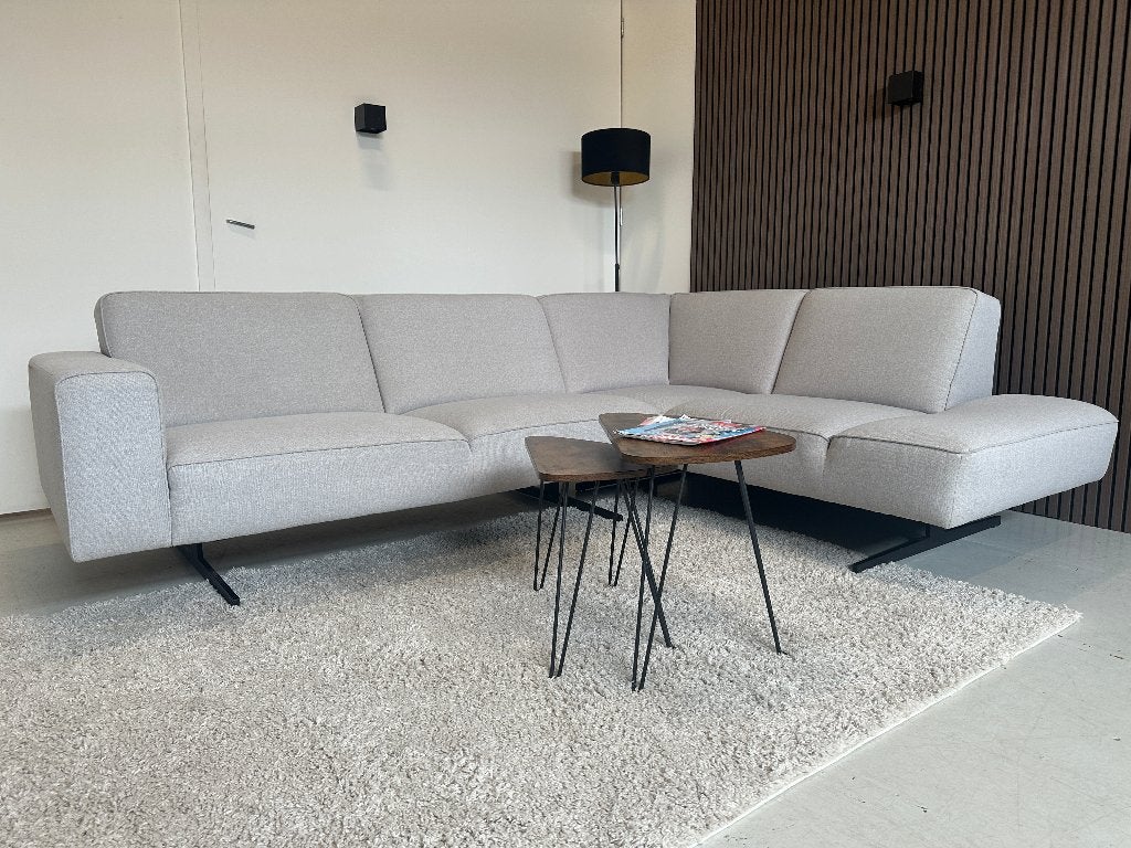 GRATIS BEZORGING | Grijze hoekbank | gereinigd met garantie