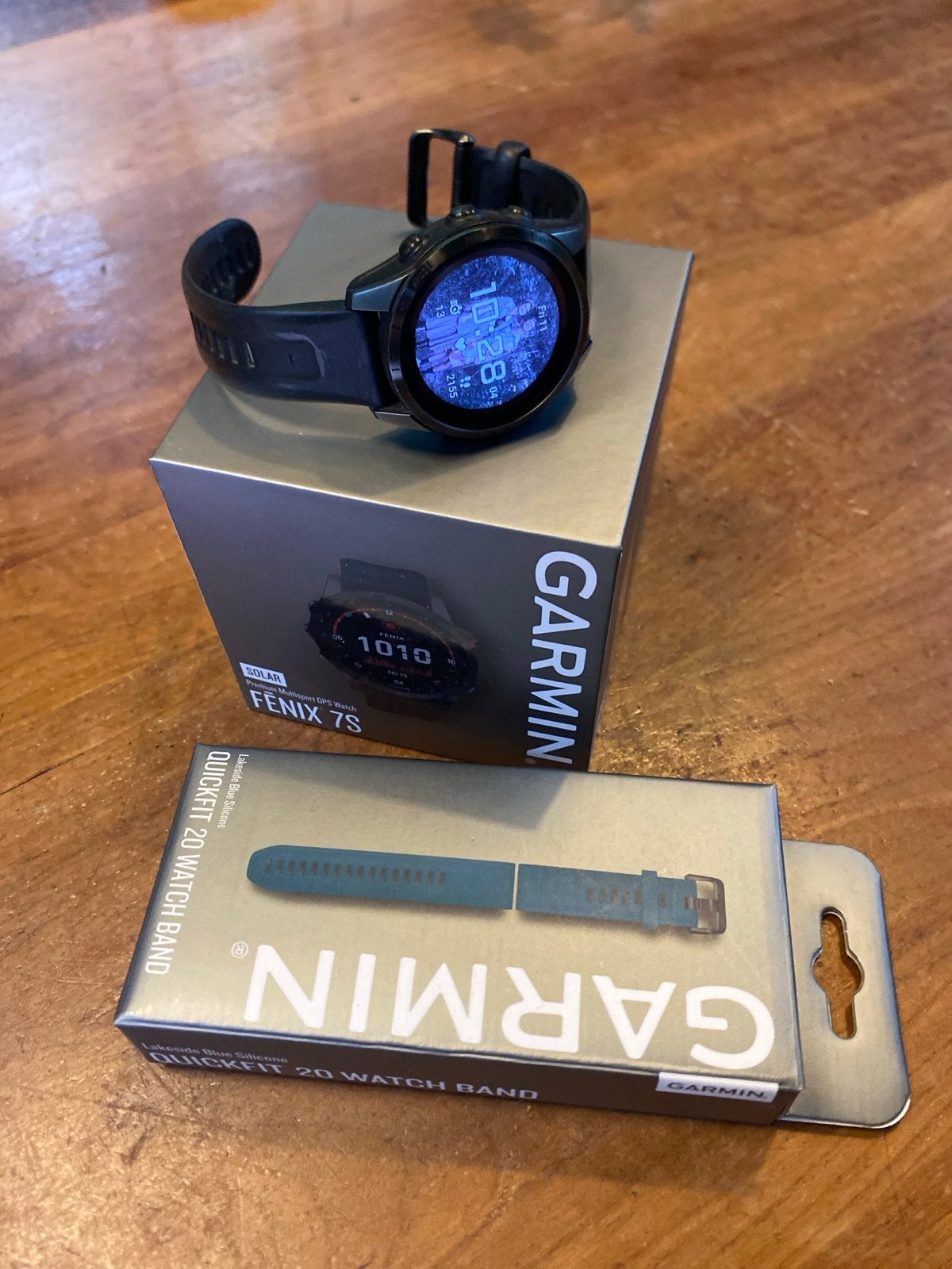 Garmin Fenix 7S Solar Smartwatch 42mm, Afstand, Zwart, Ophalen of Verzenden, Zo goed als nieuw