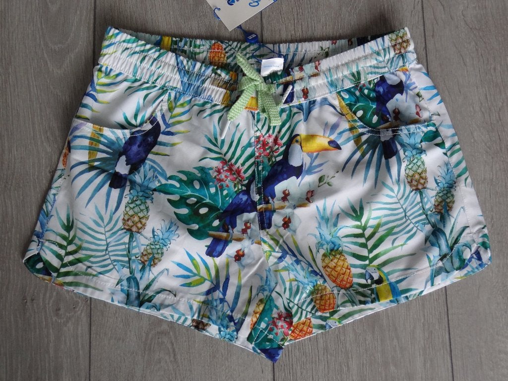 NIEUW! Zwemshort Dames Toekan/Papegaai >Snelle Verzending!<, Kleding | Dames, Ophalen of Verzenden, Nieuw, Wit, Zwembroek of Short