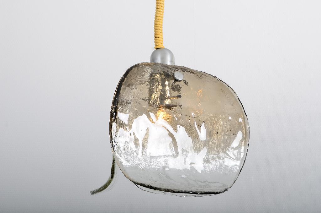 Kalmar Hanglamp ijsglas Murano, Gebruikt, Ophalen of Verzenden, Glas, Italiaans design, vintage