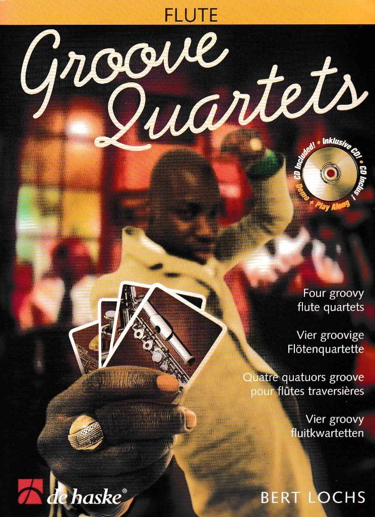 Groove Quartets Flute Met CD en 4 partijen ( 3940 ), Dwarsfluit of Piccolo, Ophalen of Verzenden, Zo goed als nieuw, Artiest of Componist