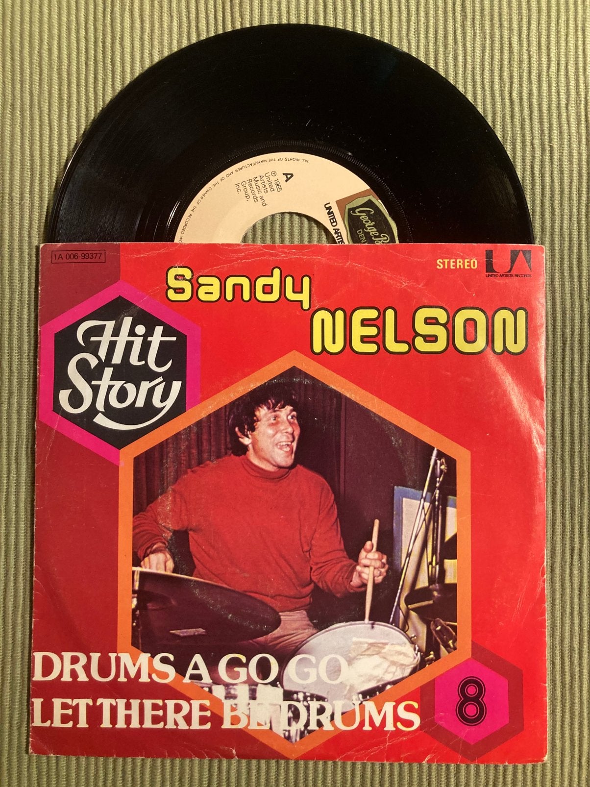 Vinyl single Sandy Nelson - Let there be rock, Ophalen of Verzenden, Gebruikt, Rock en Metal