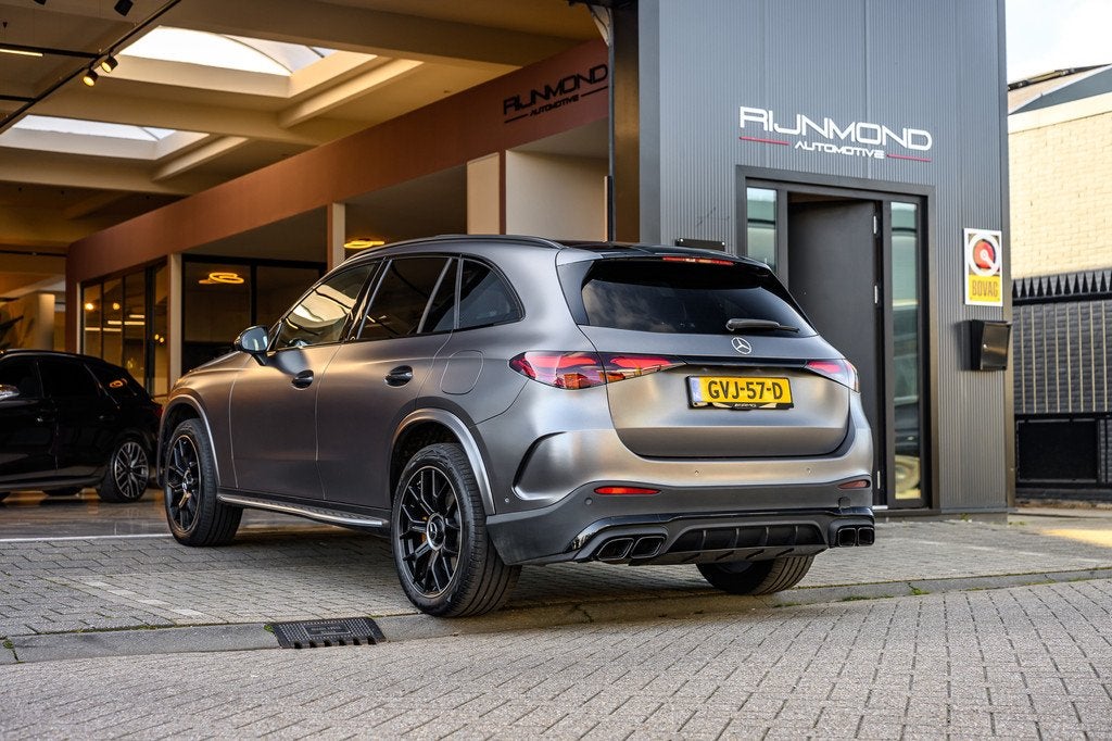 Mercedes-Benz GLC-klasse 400e 4MATIC AMG Line Night Pakket |, Automaat, Gebruikt, Leder en Stof, Zwart