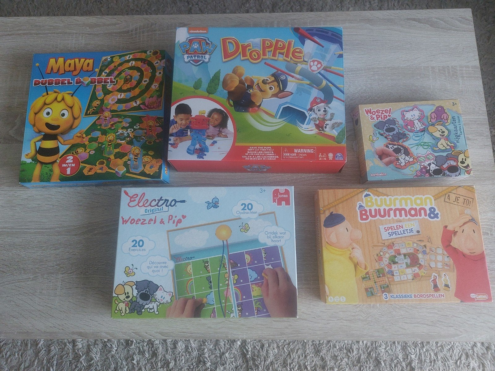 5 Spelletjes voor peuters en kleuters, Ophalen of Verzenden, Zo goed als nieuw
