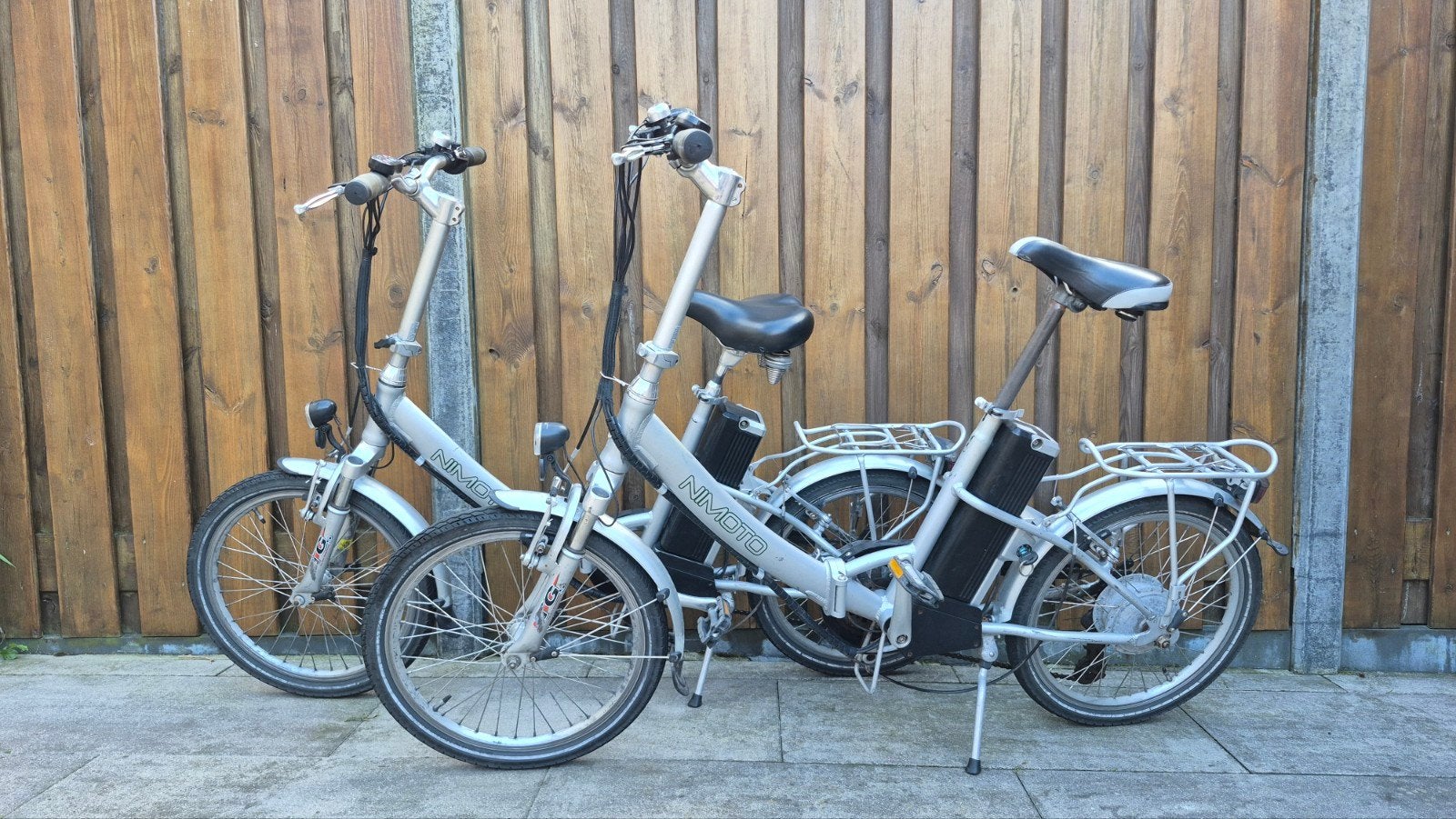 Te koop 2 nimoto vouwfietsen met 7 versnellingen en oplader, Ophalen of Verzenden, Zo goed als nieuw, 20 inch of meer, Versnellingen
