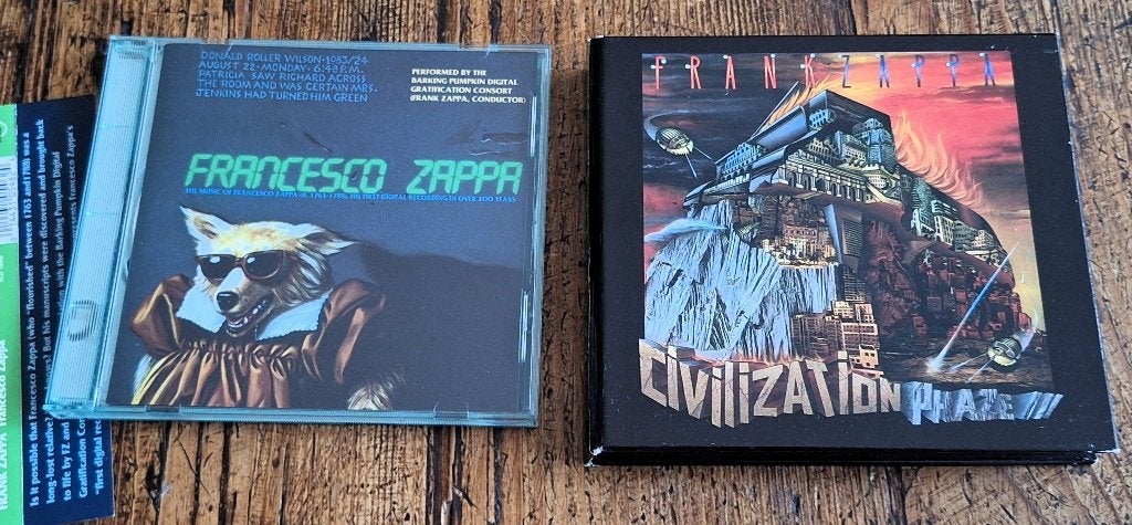 2x FRANK ZAPPA cd's, Ophalen of Verzenden, Zo goed als nieuw, Poprock