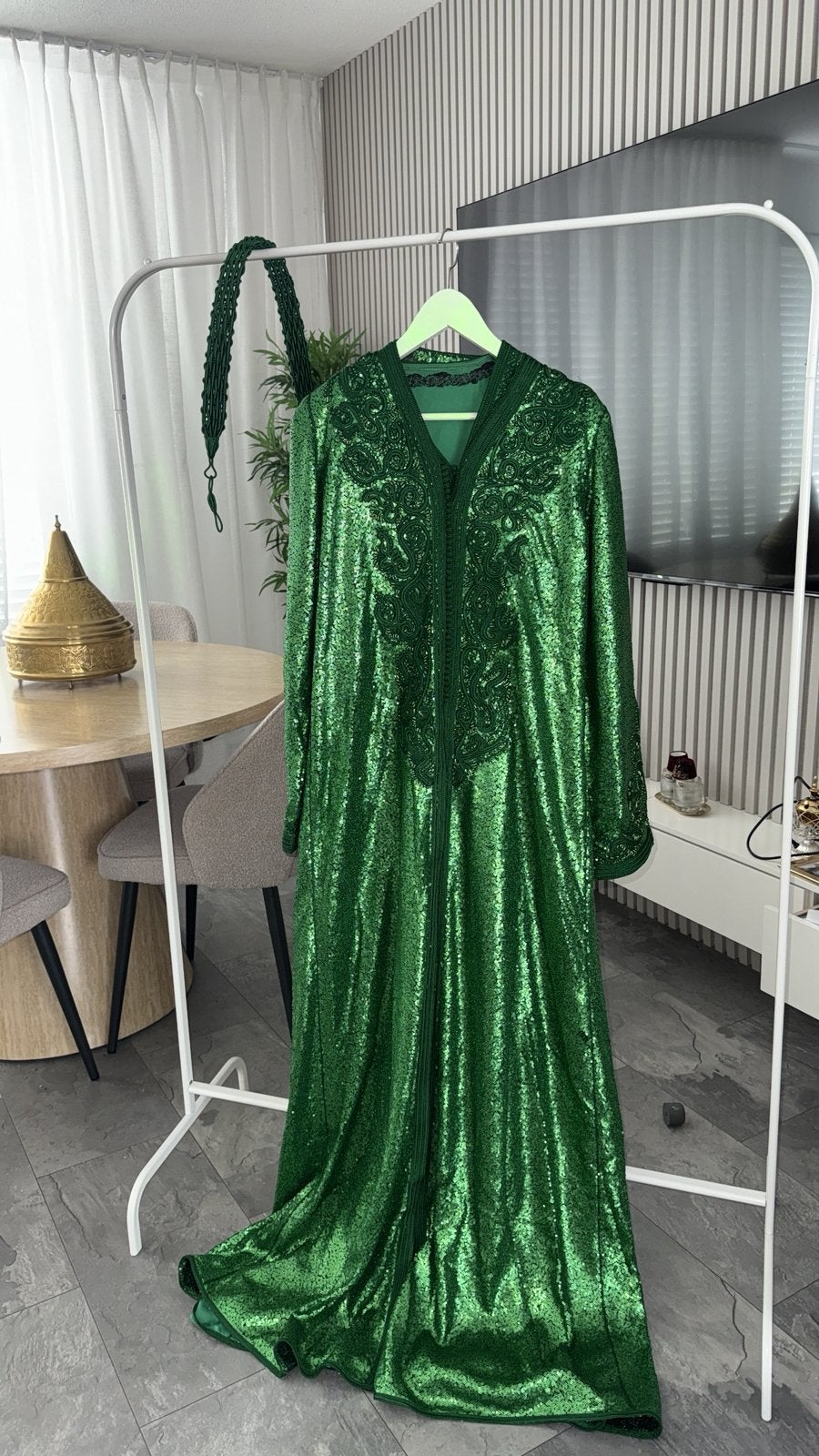 Groene takshita inclusief riem, Verzenden, Zo goed als nieuw, Groen, Overige typen
