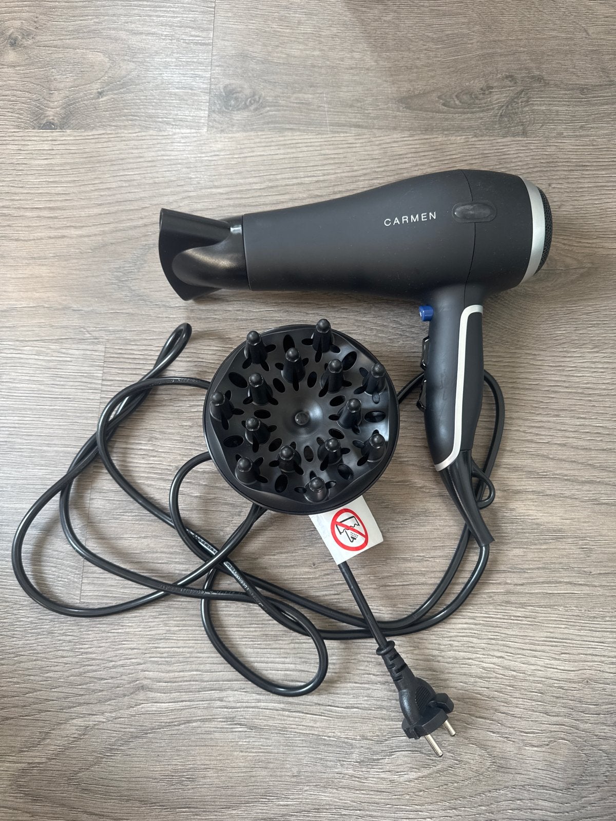 Carmen Föhn met diffuser, Ophalen of Verzenden, Zo goed als nieuw, Haarverzorging