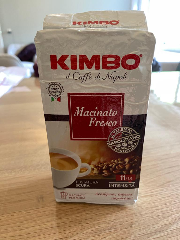12 packs Caffe (koffie, coffee) Kimbo Macinato for Moka, Diversen, Levensmiddelen, Ophalen of Verzenden