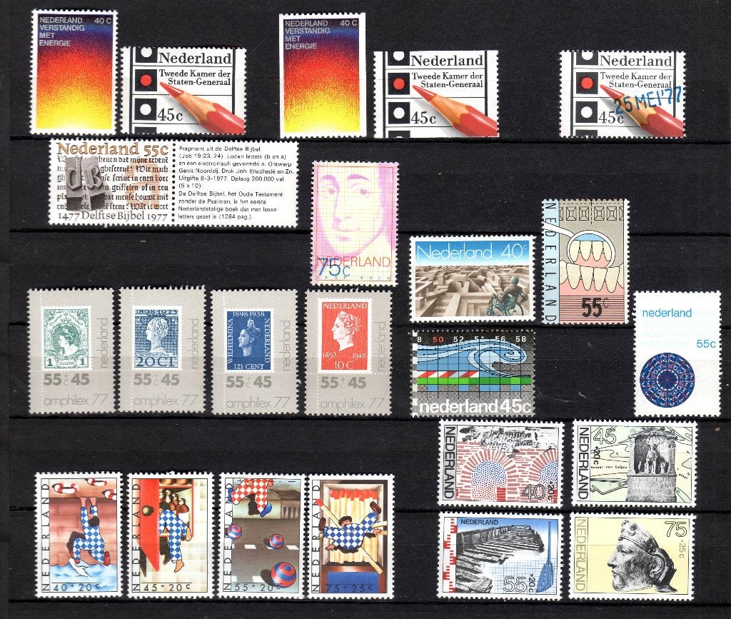 Jaargang 1977 postfris, Postzegels en Munten, Postzegels | Nederland, Ophalen of Verzenden, Na 1940, Postfris
