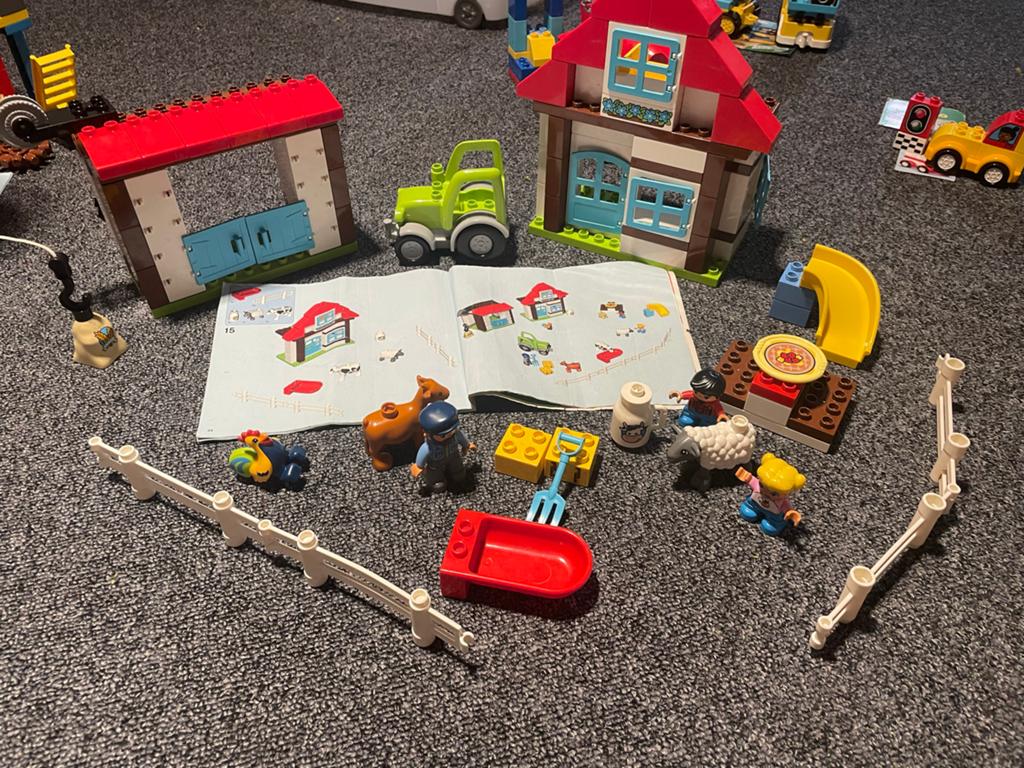 LEGO Duplo 10869 Boerderij set, Ophalen of Verzenden, Zo goed als nieuw, Compleet, Duplo