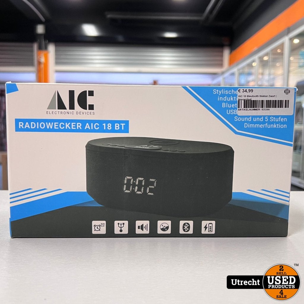 AIC 18 Bleutooth Wekker Zwart | Nieuwstaat, Witgoed en Apparatuur, AIC, Zo goed als nieuw, Support@aic.com, 2F, No. 1, Alley 20, Lane 407, Sec. 2
Tiding Blvd., Neihu District
Taipei 114
Taiwan