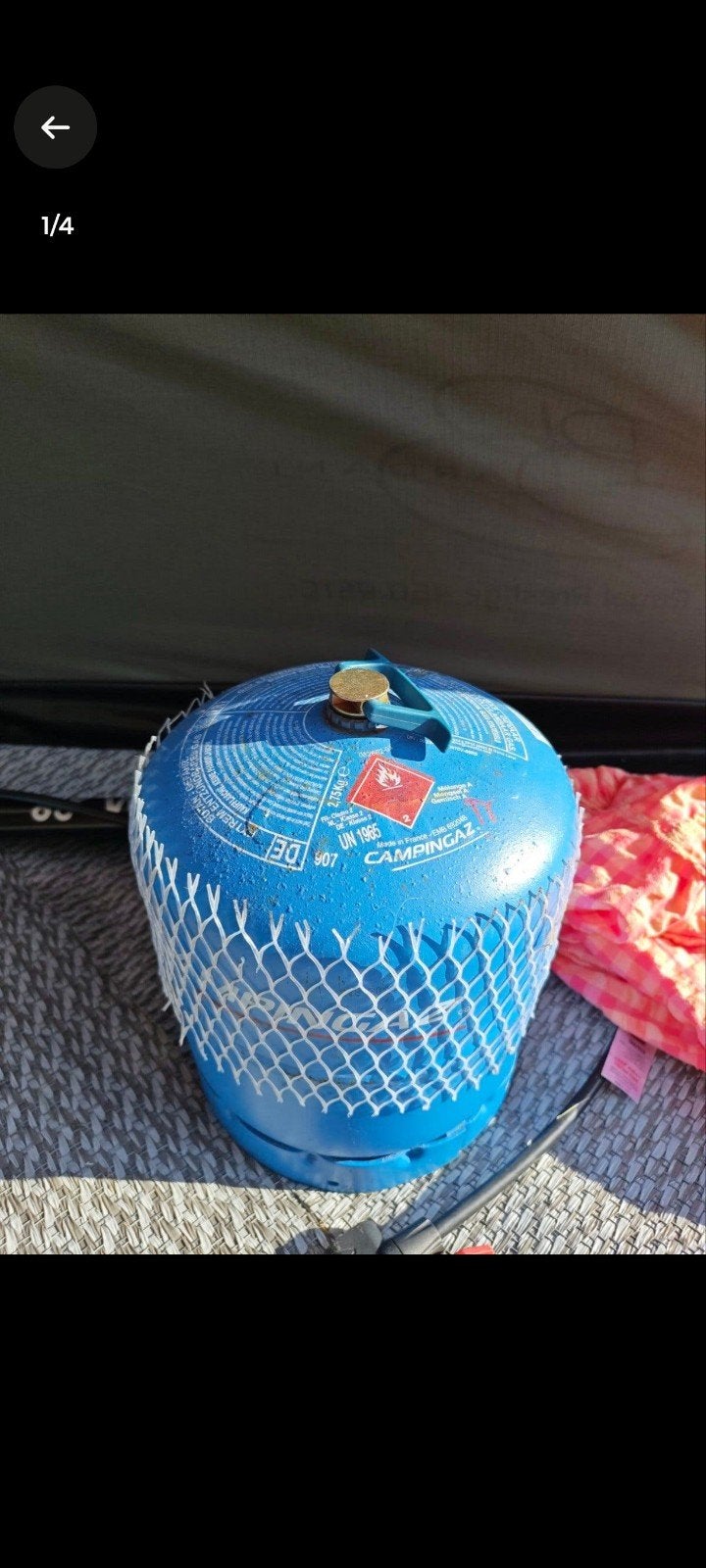 Campingaz 907 fles leeg, Ophalen, Gebruikt, Campingaz