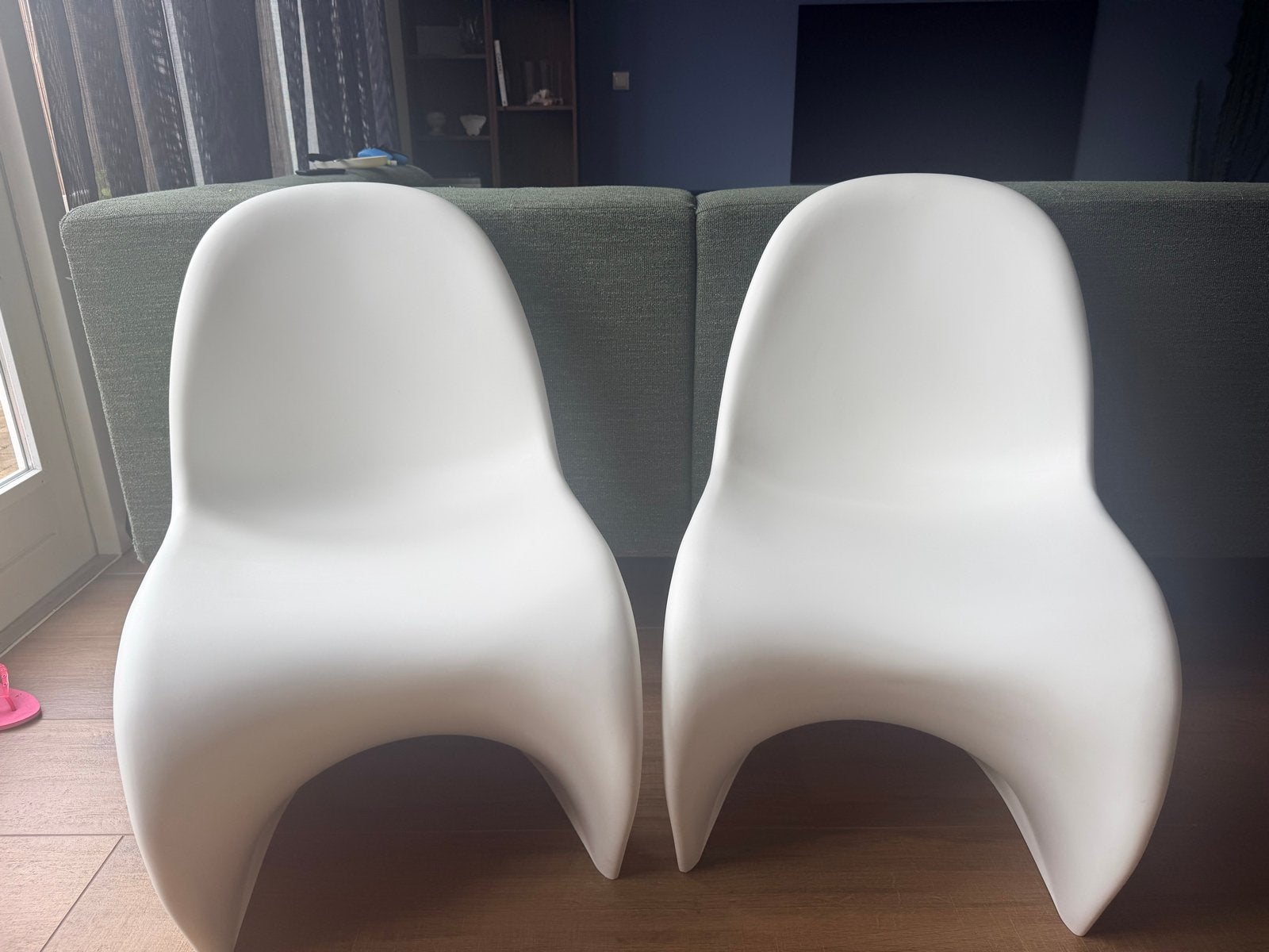 Vitra Verner Panton stoelen - Wit (set van 2), Ophalen, Kunststof, Gebruikt, Twee