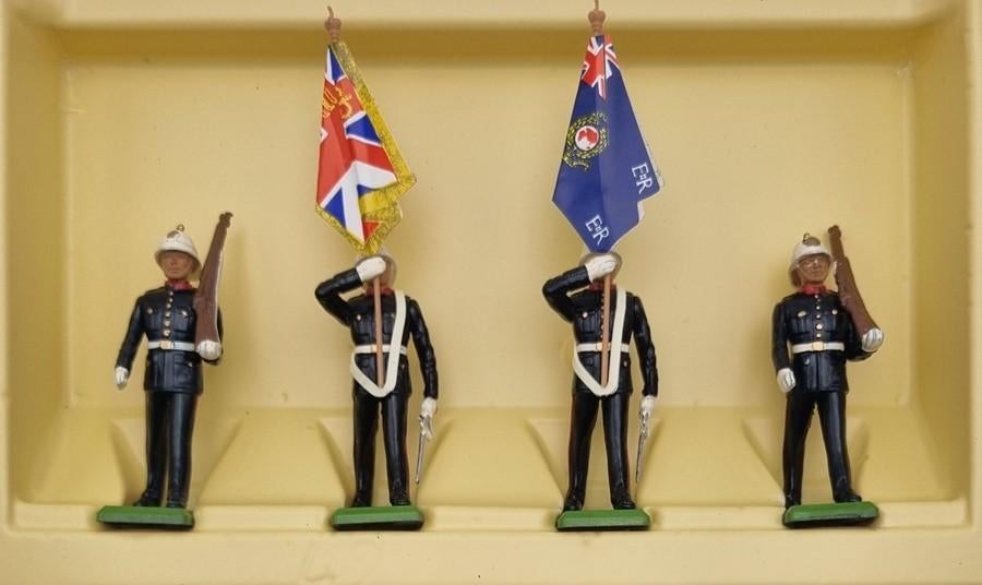 1060. Britains, "Royal Marine Colour Party"- Engeland, 1986, Ophalen of Verzenden