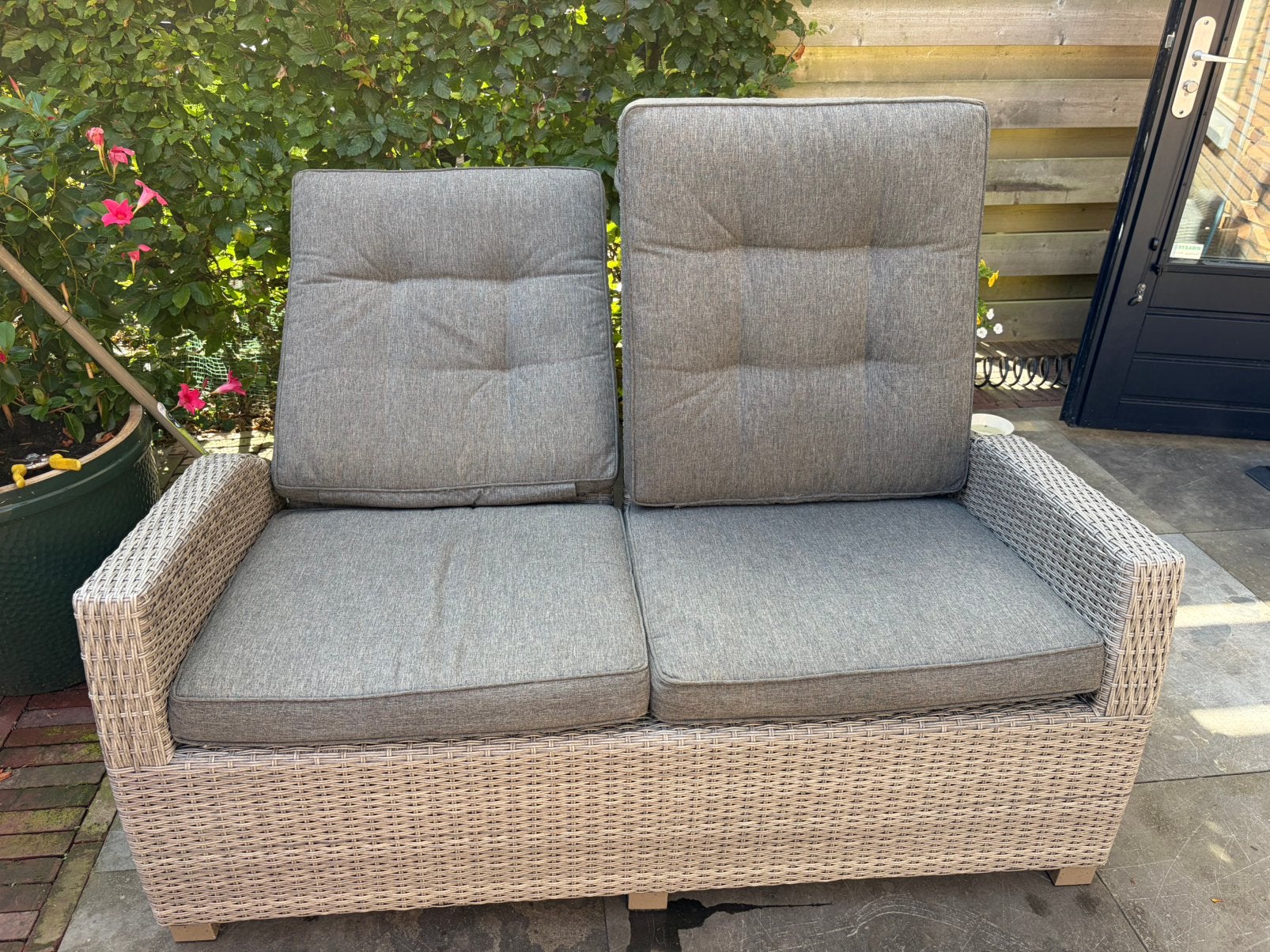 Tierra tuinbank met verstelbare rugleuningen, Ophalen, Gebruikt, Wicker