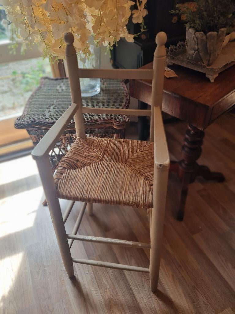 Vintage peuter/kleuter stoel, Huis en Inrichting, Stoelen, Zo goed als nieuw, Eén, Hout, Overige kleuren, Ophalen