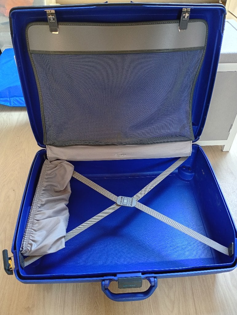 set van 2 Samsonite koffers - blauw - KOOPJE !!, Hard kunststof, Slot, 45 tot 55 cm, Ophalen of Verzenden