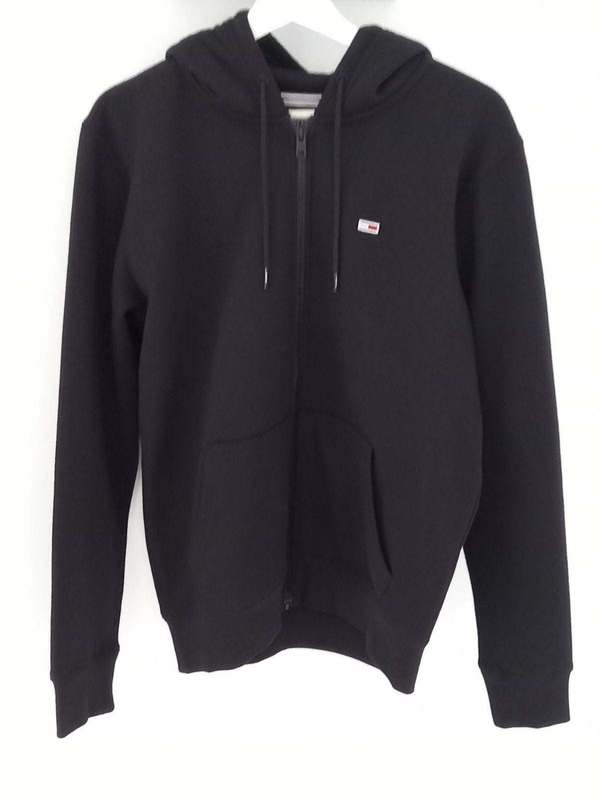 Tommy Jeans vest maat S hoodie zwart met capuchon, zakken, Kleding | Heren, Truien en Vesten, Zwart, Ophalen of Verzenden, Zo goed als nieuw