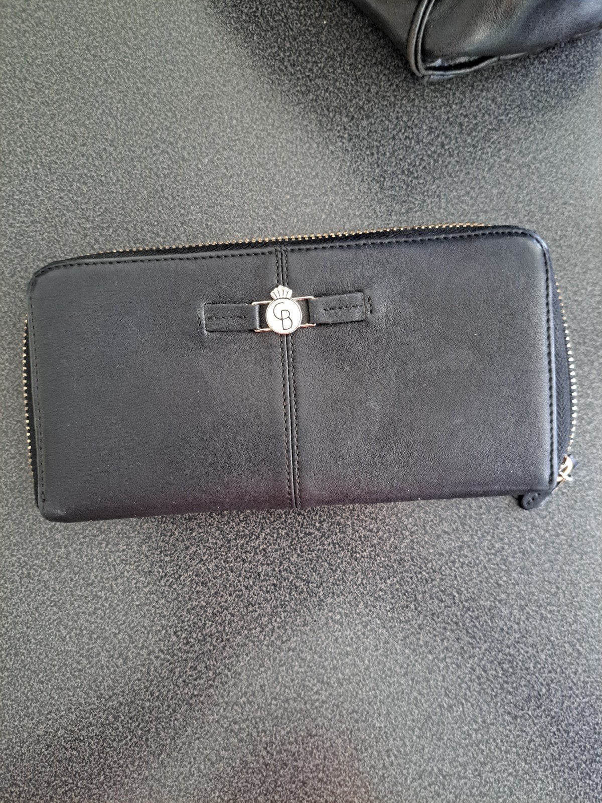 Zwarte portemonnee met rits - Castelijn en Beerens, Sieraden, Tassen en Uiterlijk, Portemonnees, Ophalen of Verzenden, Gebruikt