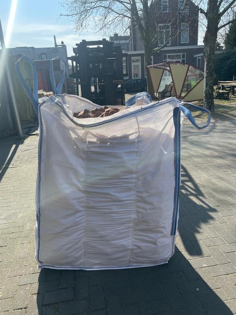 Hardhout briketten - 700 kg bigbag, Tuin en Terras, Haardhout, Minder dan 3 m³, Ophalen, Overige houtsoorten, Blokken