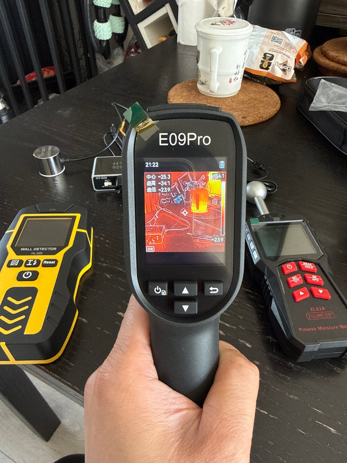 Warmtebeeldcamera E09Pro - Perfect voor thuis en werk, Doe-het-zelf en Verbouw, Ophalen of Verzenden, Zo goed als nieuw, Temperatuur