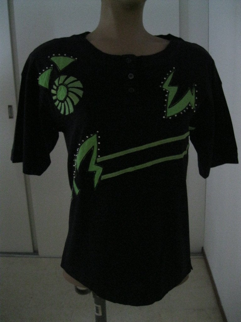 maat M, (40) 1 Laurél T-shirt, 62 cm., Kleding | Dames, Maat 38/40 (M), Zwart, Ophalen of Verzenden, Gedragen