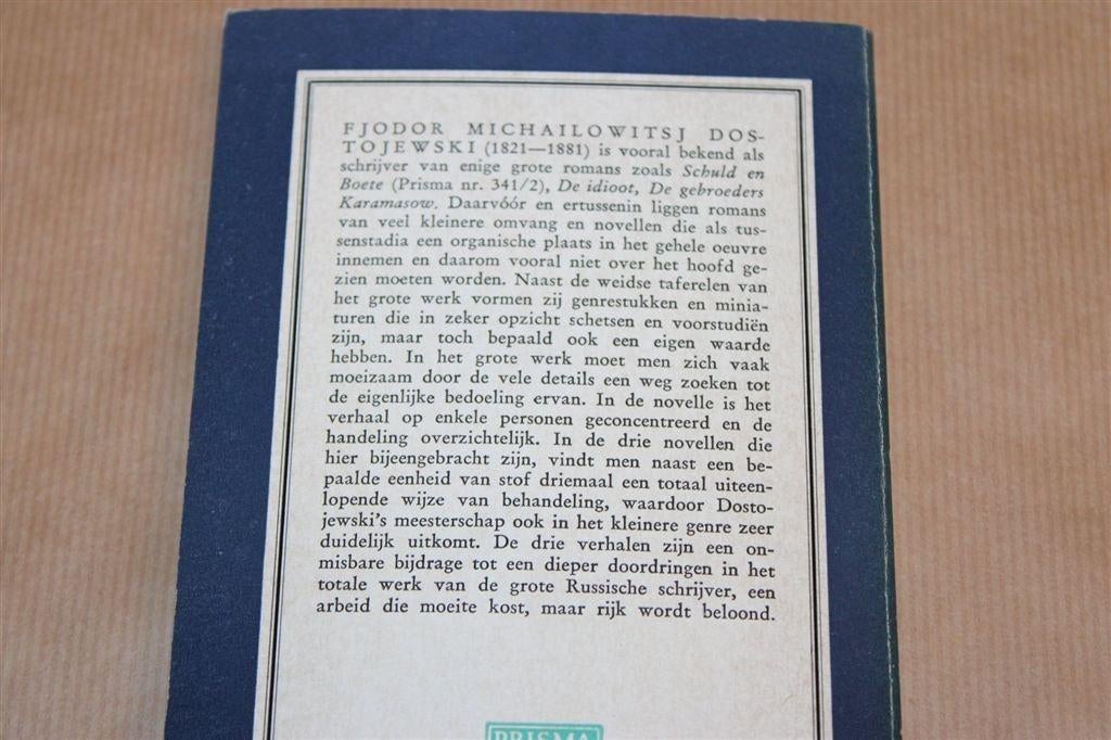 Witte Nachten en Andere Verhalen — F.M. Dostojewski 1962, Ophalen of Verzenden, Gelezen
