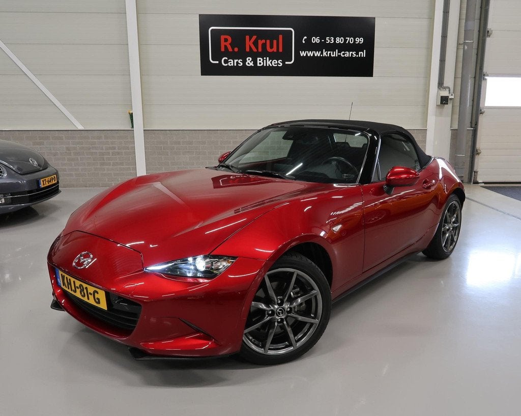 Mazda MX-5 2.0 SkyActiv-G 184 GT-M 184pk Rood metallic Bose, Auto's, Mazda, 1998 cc, Achterwielaandrijving, Gebruikt, 4 cilinders