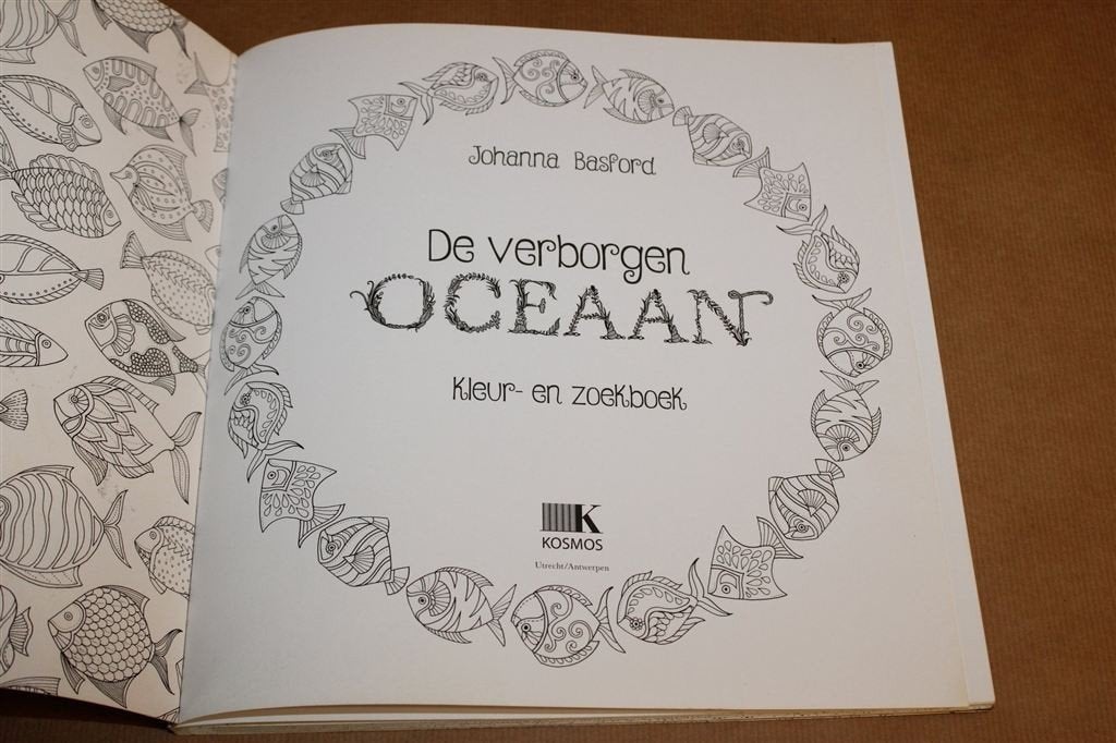 De Verborgen Oceaan — Basford Kleur, Zoekboek, Niet Gekleurd, Boeken, Ophalen of Verzenden, Gelezen, Overige onderwerpen