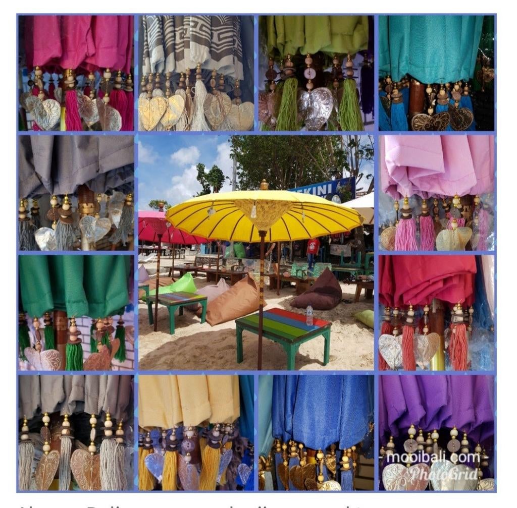 Exclusieve Balinese Parasols van Mooi Bali, Ophalen of Verzenden, Nieuw, 2 tot 3 meter, Stokparasol