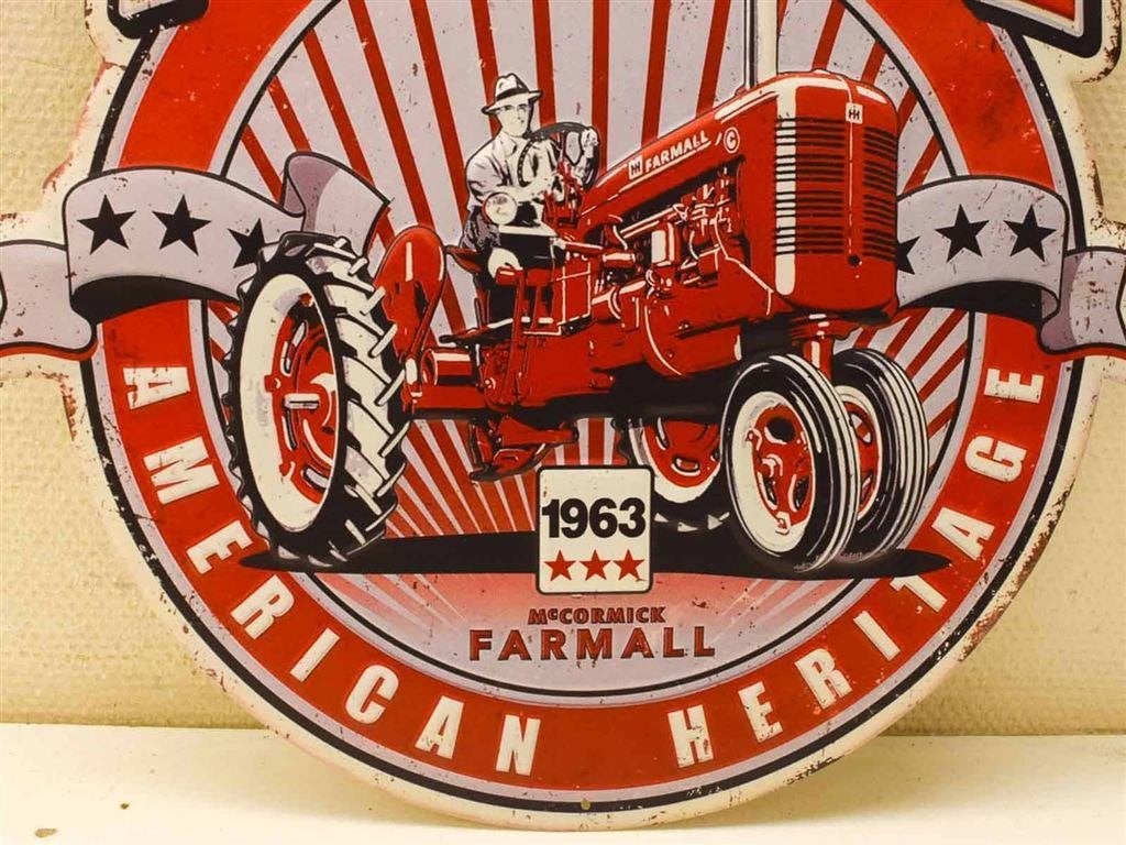 Farmall 3 d metalen Wandbord 53396, Ophalen of Verzenden, Gebruikt