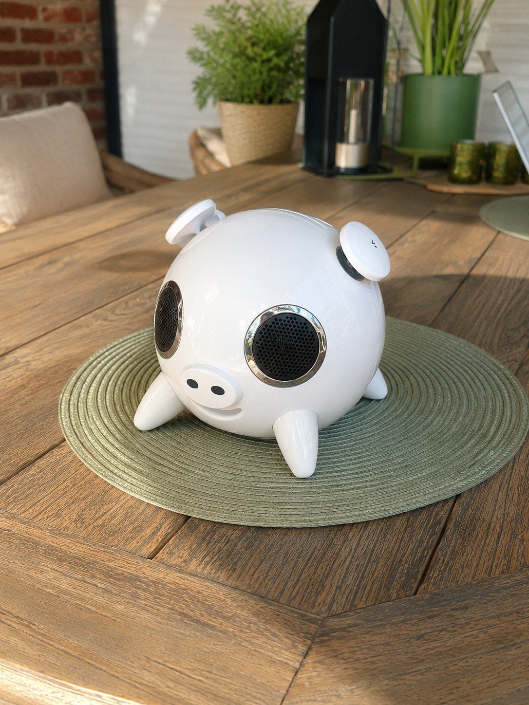 iPod speaker / docking station leuk varkensdesign, Overige merken, Gebruikt, Ophalen of Verzenden, Draagbare speaker