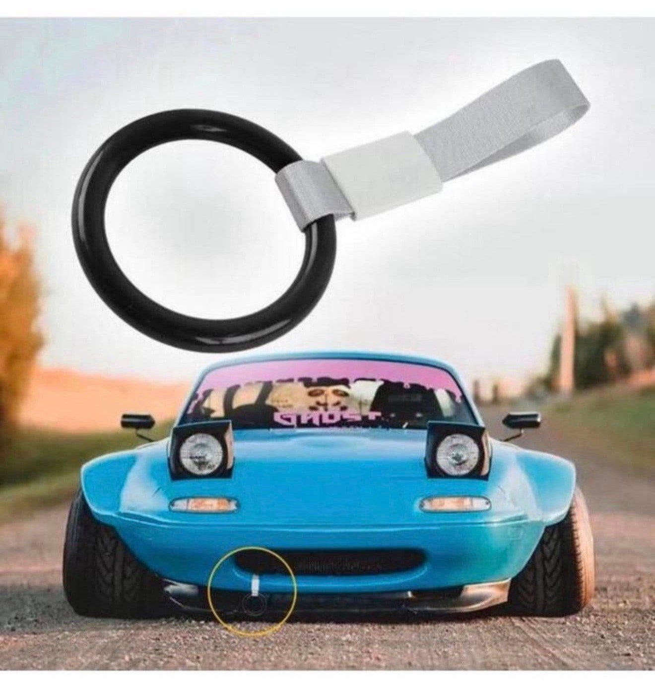 Auto Tuning JDM Ronde Ring Auto Metro Trein Sleepoog towhook, Ophalen of Verzenden, P, P, P