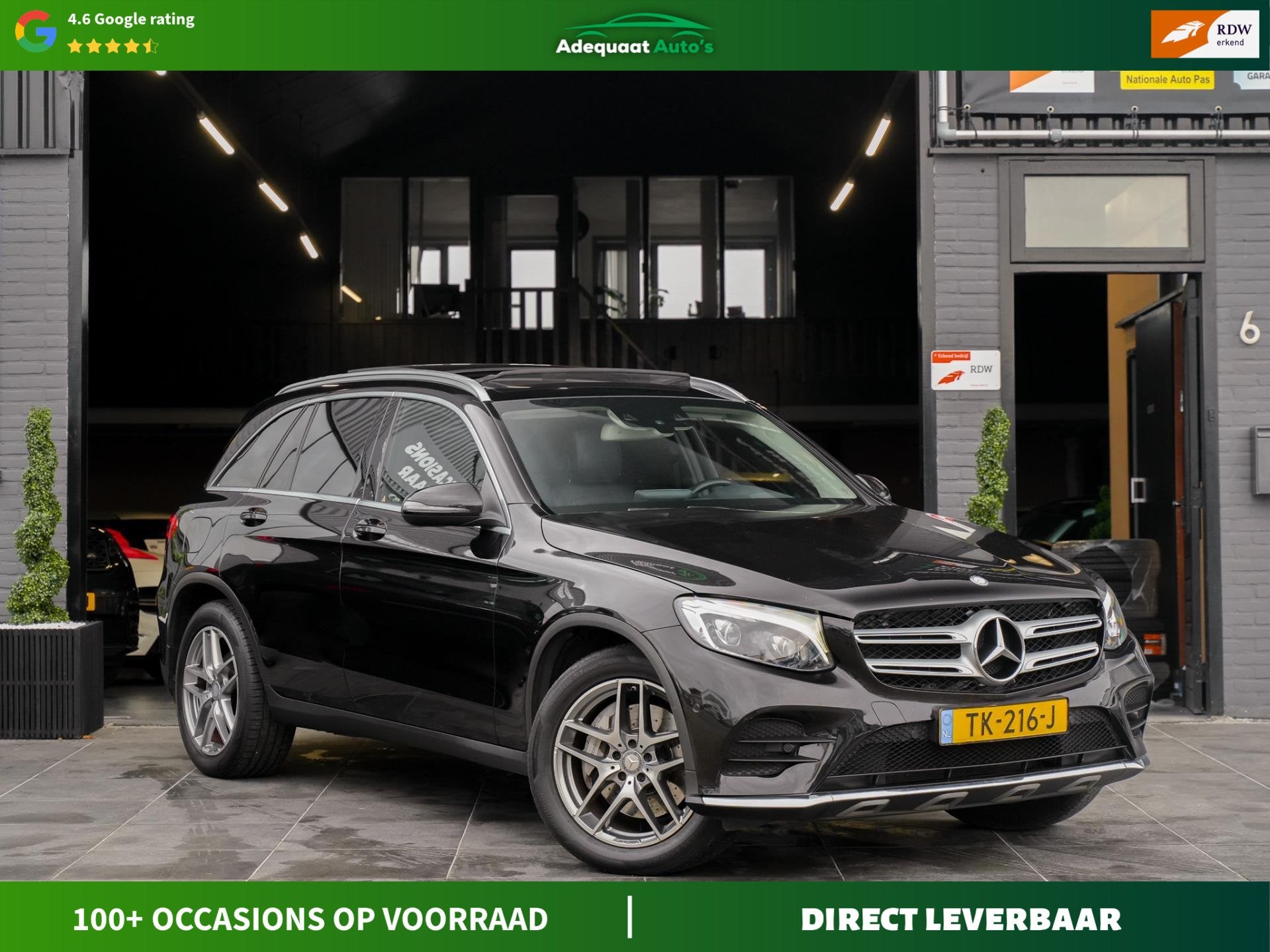 Mercedes-Benz GLC-klasse 250 4MATIC|PANO|AMG|AUTOMAAT|CAMERA, Auto's, Automaat, Gebruikt, 4 cilinders, Zwart