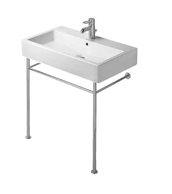 Duravit Vero metalen console chroom, Nieuw, Minder dan 100 cm, Wasbak of Wastafel, 25 tot 50 cm