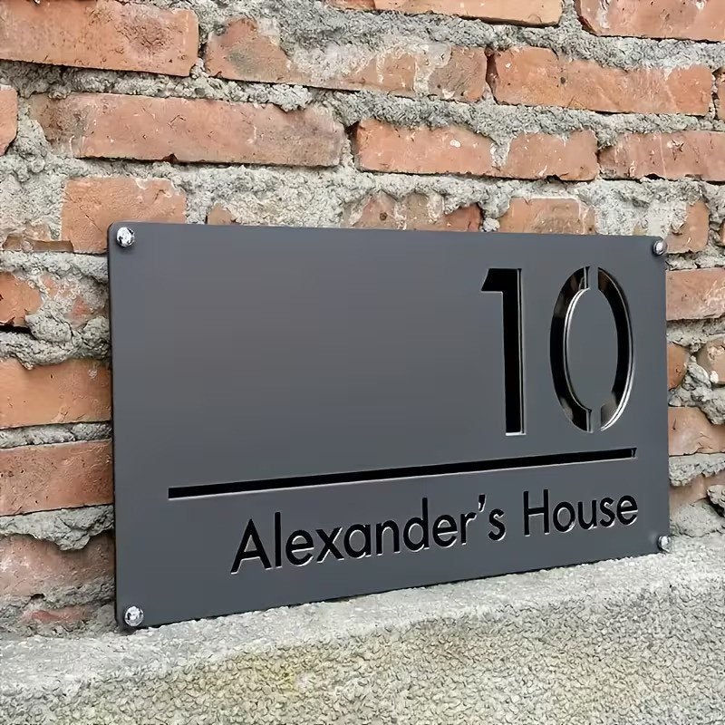 Luxe Acryl Huisnummerbordje / Naambord (Nieuw), Ophalen of Verzenden