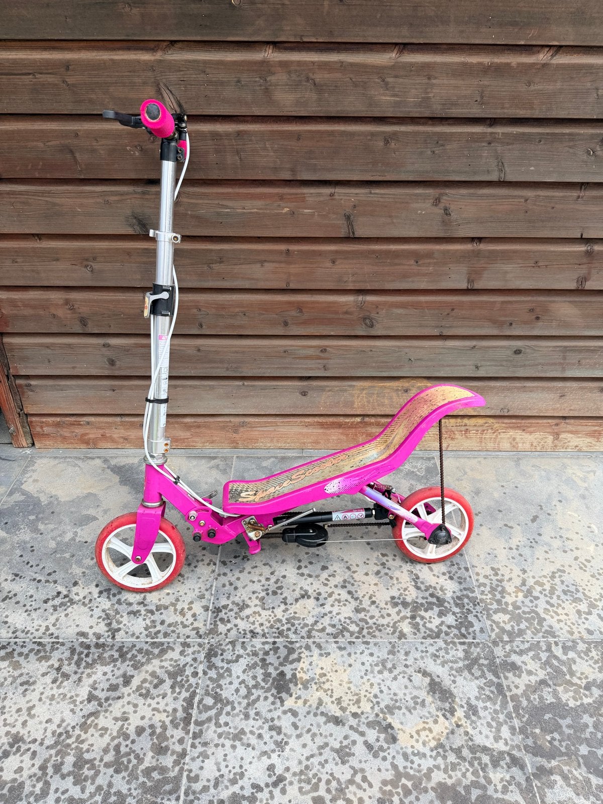 Razor step en roze space scooter  - als set te koop!, Ophalen of Verzenden, Gebruikt, Gewone step