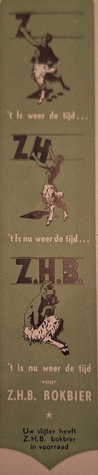 ZHB boekenlegger, Verzamelen, Biermerken, Ophalen of Verzenden, Zo goed als nieuw, Overige merken