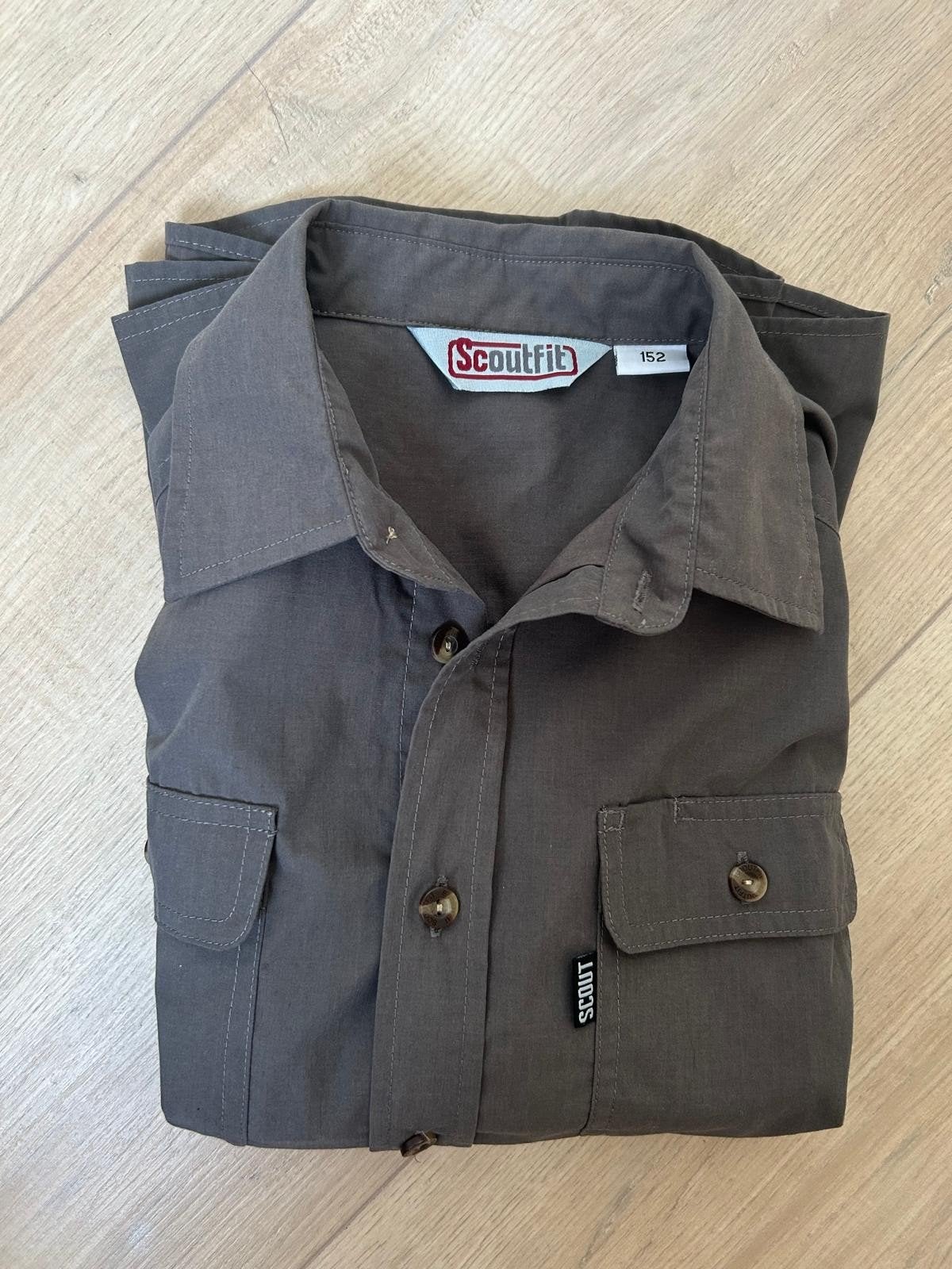ScoutFit blouse luchtscouts (grijs) - maat 152, Ophalen of Verzenden, Zo goed als nieuw, ScoutFit, Jongen of Meisje