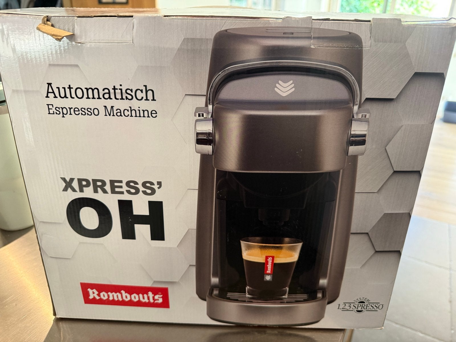 Rombouts Xpress'OH EXP 400 Automatisch Espressomachine, Espresso apparaat, Ophalen of Verzenden, Zo goed als nieuw, 1 kopje