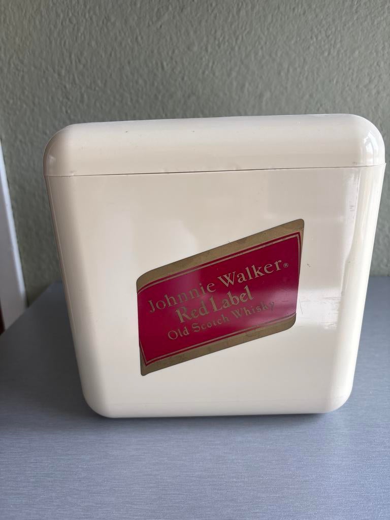 Johnnie Walker IJsemmer / IJsblokjesbak - Vintage, Kunststof, Overige merken, Ophalen, Beige